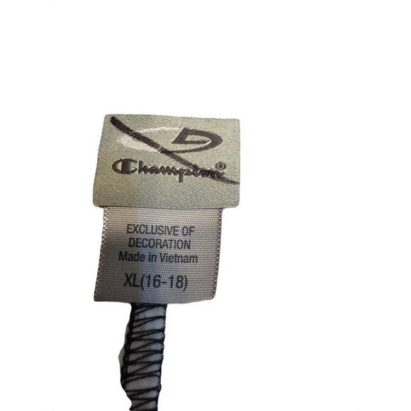 CHAMPION Shorts XLarge(16-18) Black/Grey Polyester - Picture 3 of 3